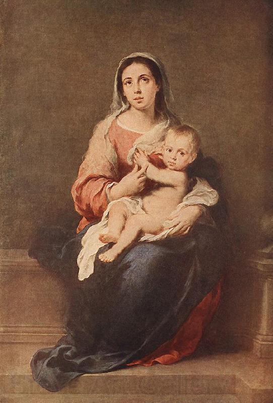 MURILLO, Bartolome Esteban Madonna and Child eryt4 France oil painting art